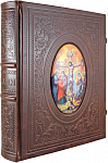 Библия с декором из ростовской финифти (в подарочном коробе)