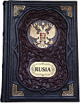 Подарочная книга "Россия" на испанском языке (герб)
