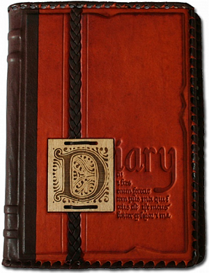 Ежедневник А5 с блоком в стиле XIX века (модель 36)