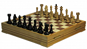 Шахматы классические средние деревянные утяжеленные (высота короля 3,25)