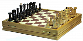 Шахматы классические стандартные деревянные утяжеленные (высота короля 4,00)